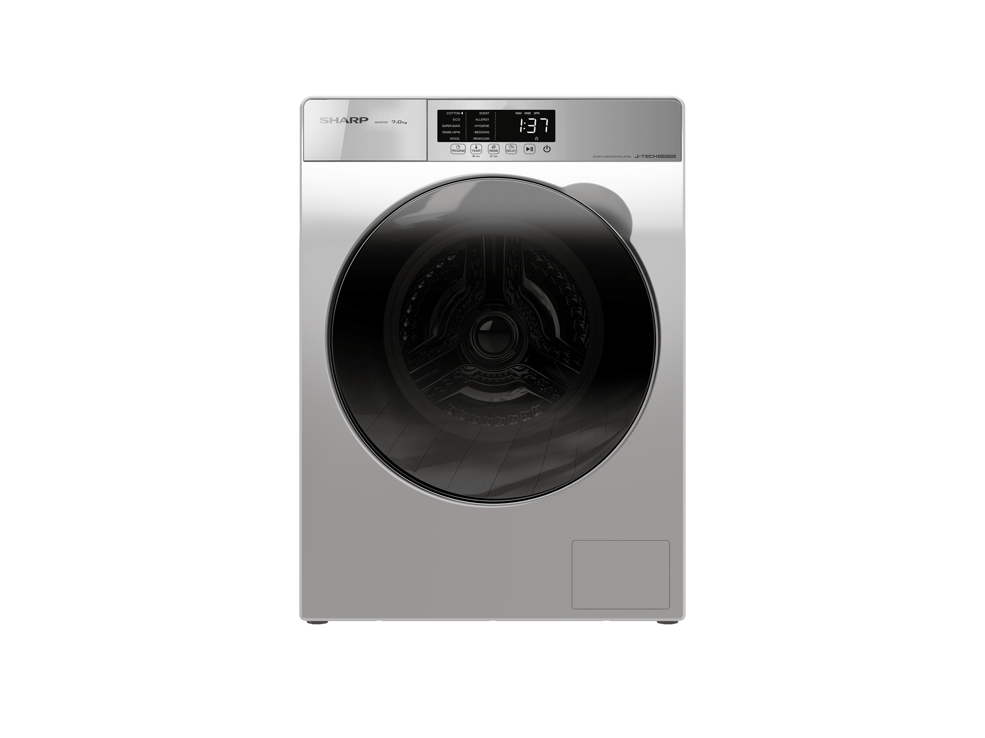 sharp 7kg front load washing machine