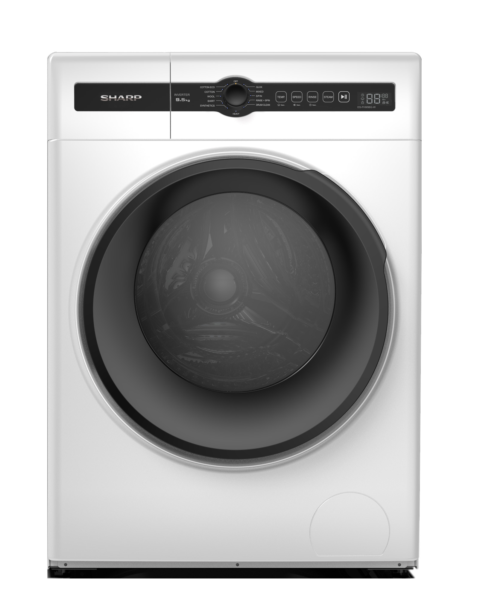 Sharp F950 9.5kg Front Load Washer ES-FH95BG-W | Sharp Singapore