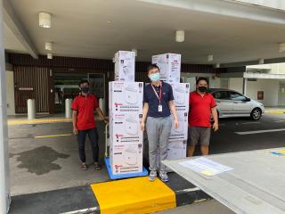 Sharp air purifiers delivered to Ng Teng Fong Hospital