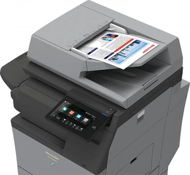SHARP BP-C542WD high-speed document scanning