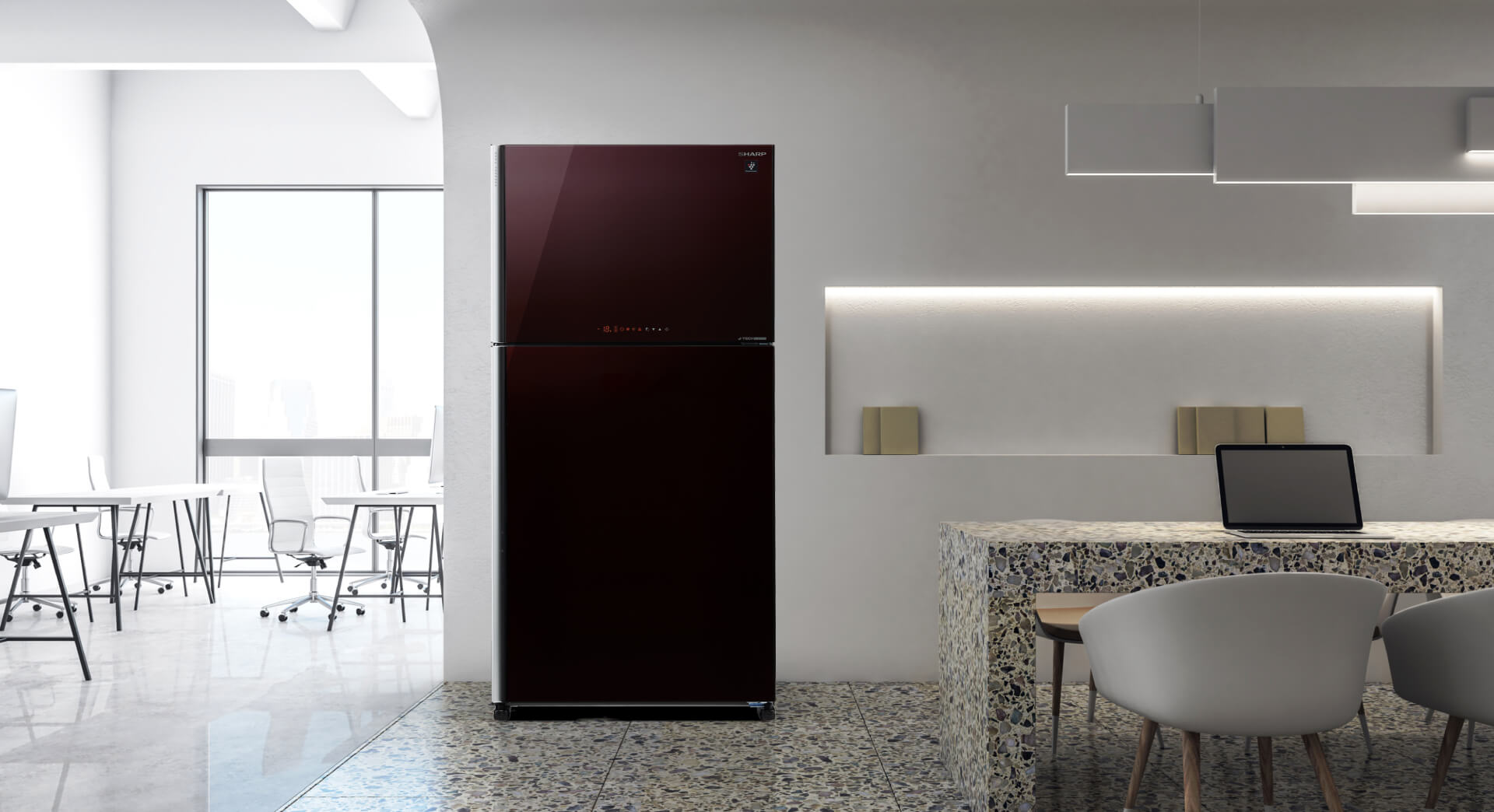 SHARP Refrigerator 627L A+ - Black